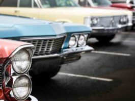 Exhibición masiva de coches clásicos en Alcorcón