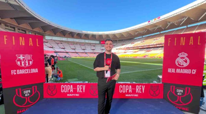 Dani Gordo, el joven de Alcorcón que presentó la previa de la final de la Copa del Rey 2025