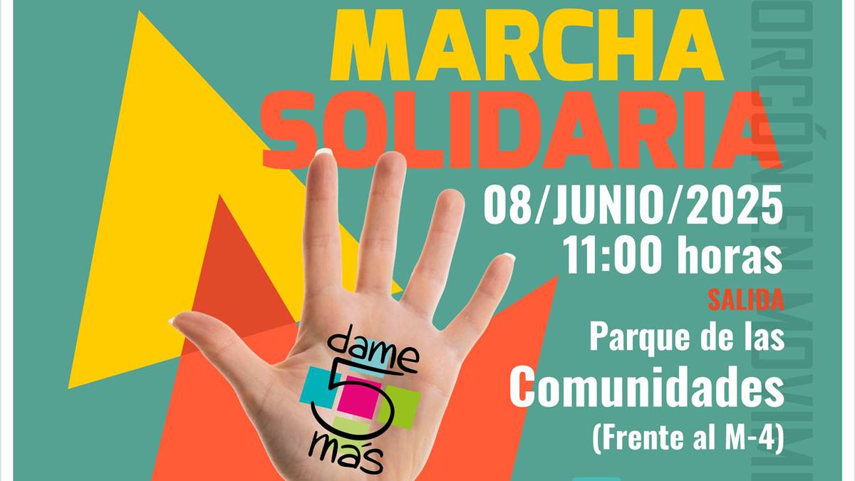 Marcha solidaria en Alcorcón a favor a la campaña Dame5Mas de CRIS contra el Cáncer