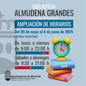 Las bibliotecas de Alcorcón amplían sus horarios en plena época de exámenes