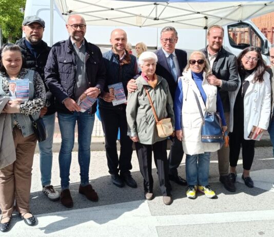 Alfonso Serrano, secretario general del PP en Madrid, visita Alcorcón
