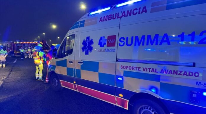 Herido muy grave un motorista tras sufrir un accidente en Alcorcón
