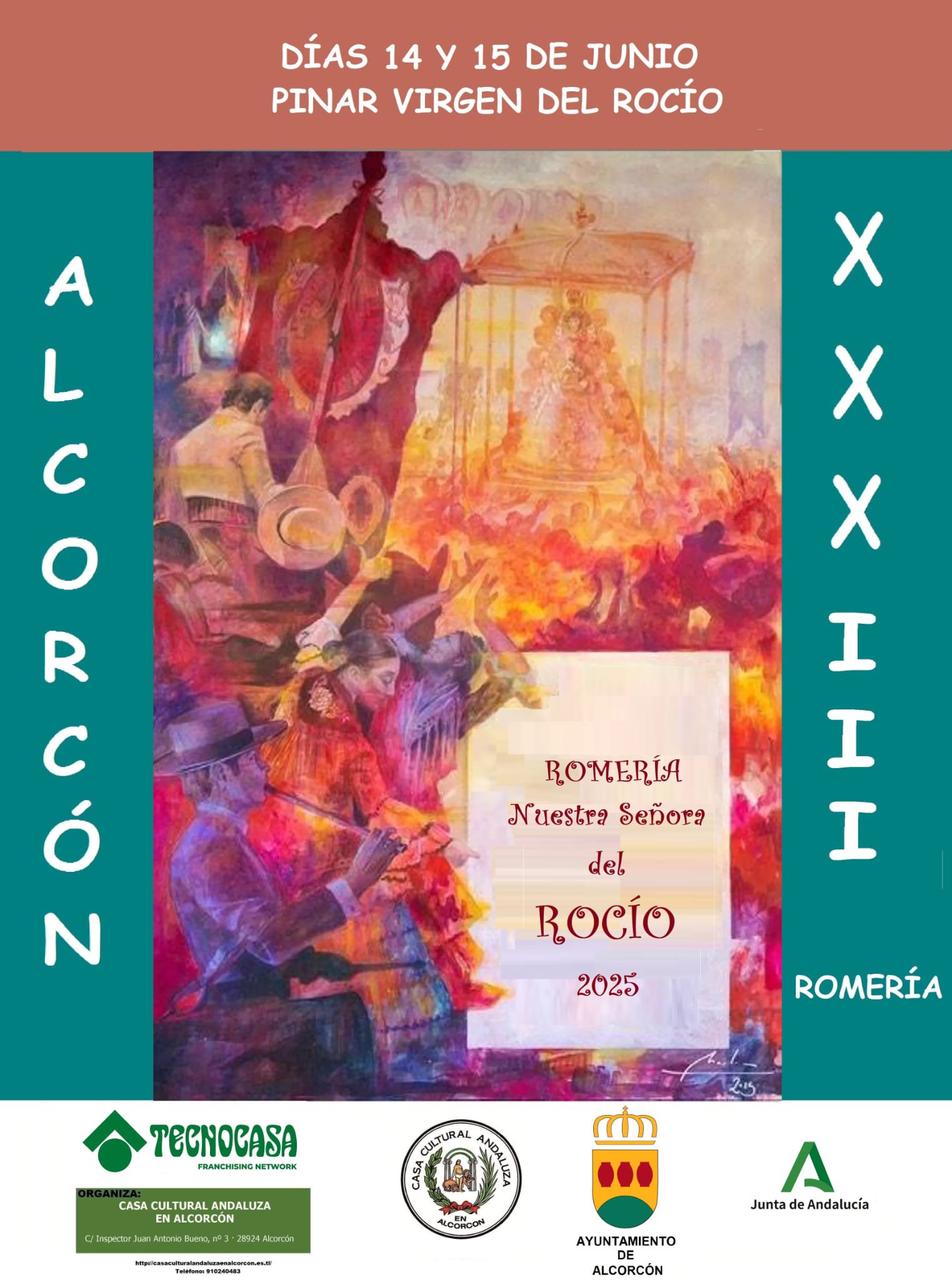 Gran fiesta en la celebración de la XXXIII Romería en honor a Nuestra señora del Rocío en Alcorcón