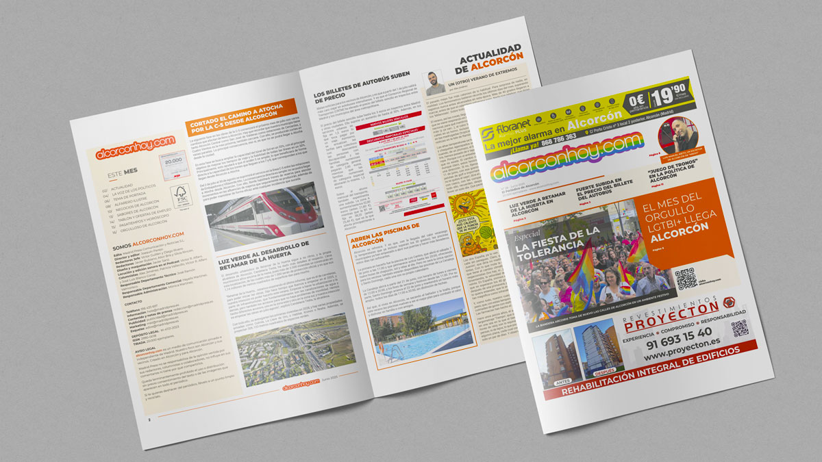 Los vecinos de Alcorcón ya pueden leer la edición de junio del periódico en papel