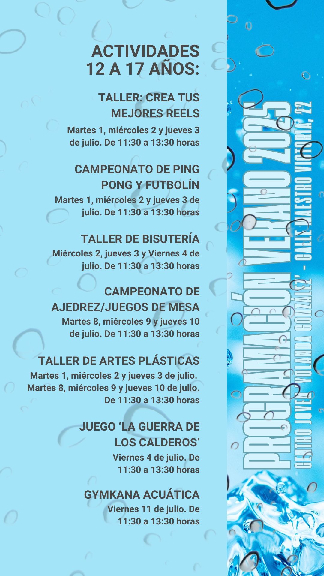 Alcorcón impulsa numerosas actividades y talleres para los jóvenes en julio
