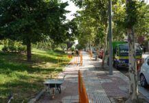 Comienzan por fin los trabajos de renovación en la Calle Robles de Alcorcón