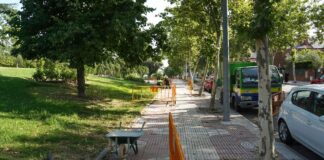 Comienzan por fin los trabajos de renovación en la Calle Robles de Alcorcón