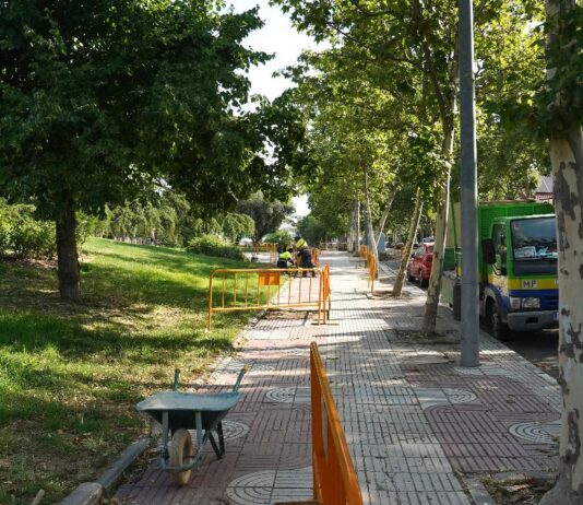 Comienzan por fin los trabajos de renovación en la Calle Robles de Alcorcón