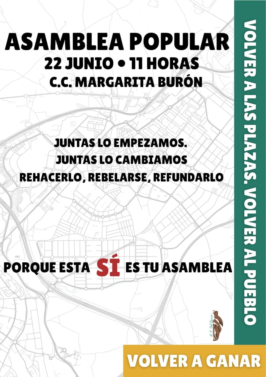 Asamblea popular de Raquel Rodríguez este domingo en el Centro Cultural Margarita Burón de Alcorcón