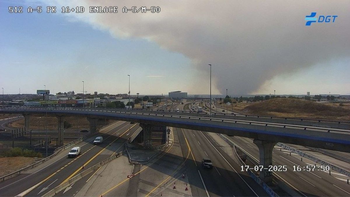 Incendio en Méntrida afecta a Alcorcón