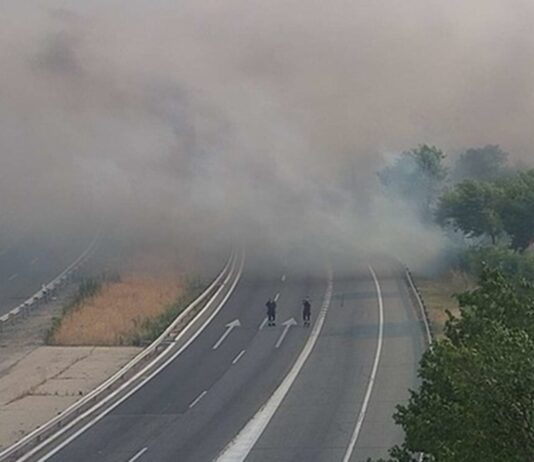 Alcorcón se ve afectada por el corte de la A-5 debido a la nula visibilidad por el incendio en Méntrida