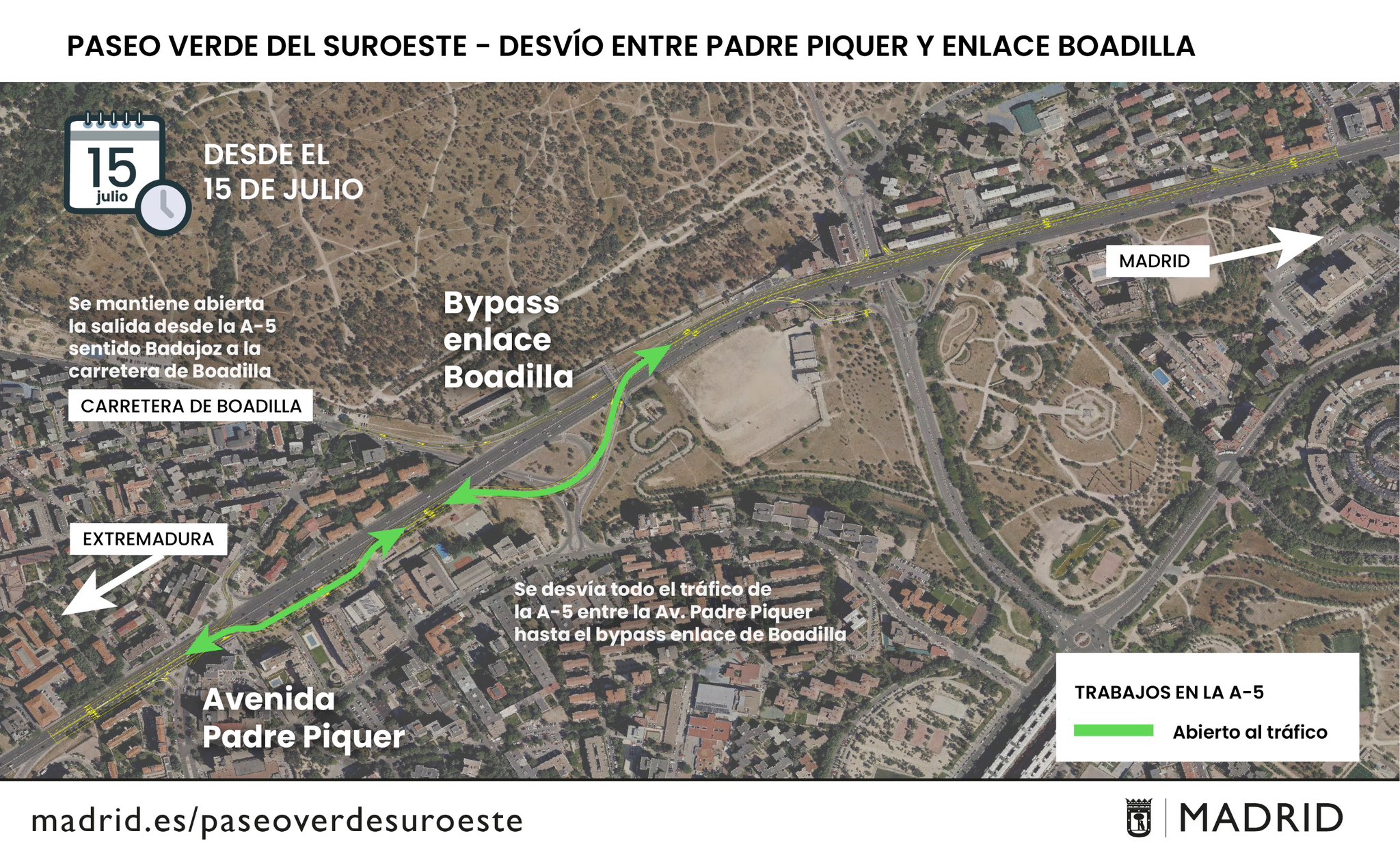 Los vecinos de Alcorcón sufren un nuevo desvío en la A-5