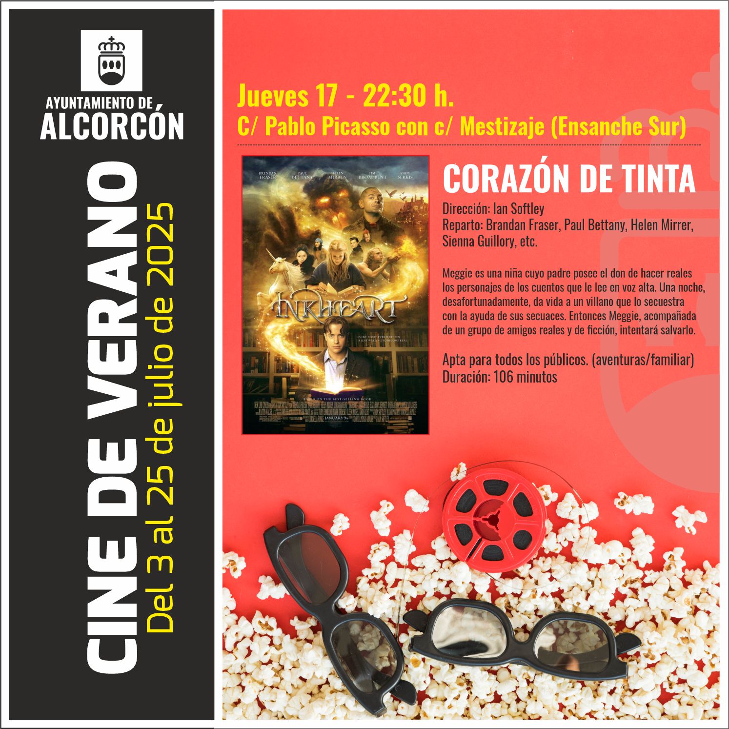 Las dos películas de la semana en el Cine de Verano de Alcorcón