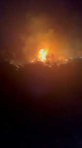 Sofocado un fuerte incendio de madrugada entre Alcorcón y Móstoles