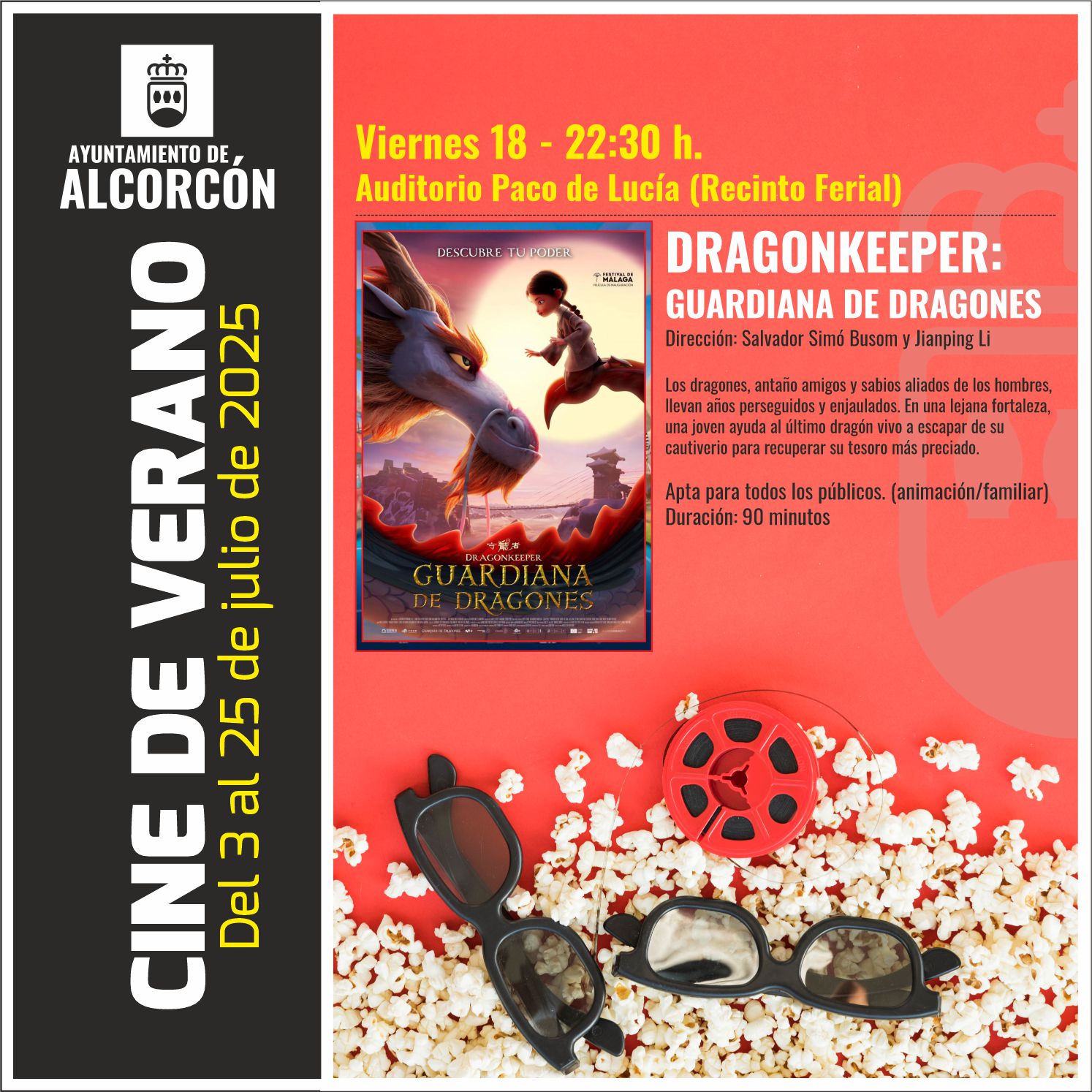 Las dos películas de la semana en el Cine de Verano de Alcorcón