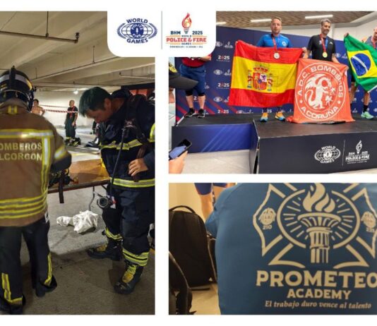 Un bombero de Alcorcón consigue dos medallas en el World Police & Fire Games