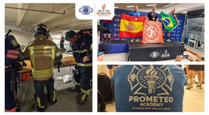 Un bombero de Alcorcón consigue dos medallas en el World Police & Fire Games