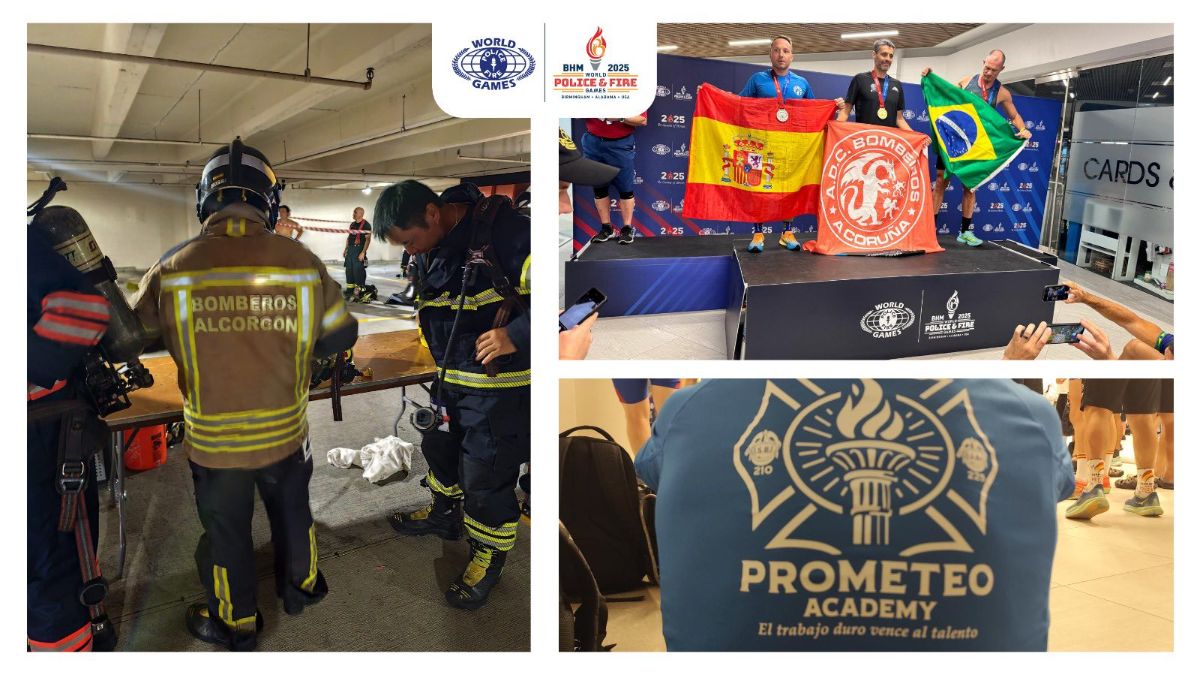 Un bombero de Alcorcón consigue dos medallas en el World Police & Fire Games