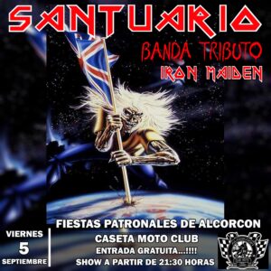 Tributo a Iron Maiden en las fiestas de Alcorcón