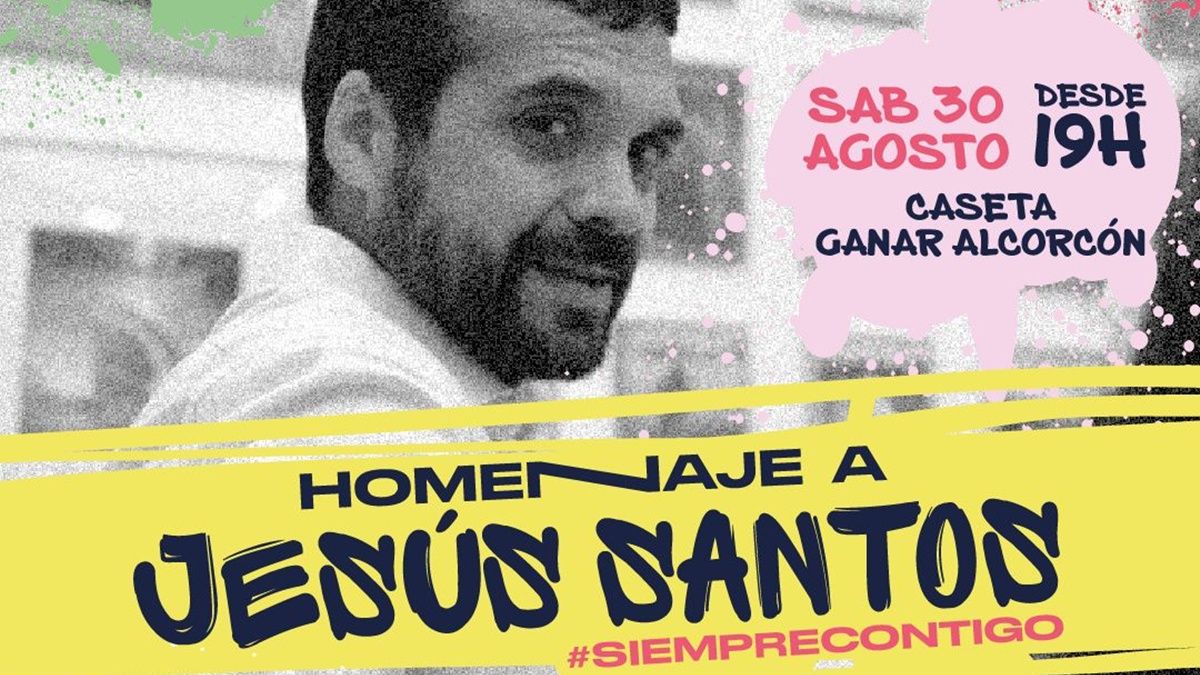 Homenaje a Jesús Santos en la caseta de Ganar Alcorcón en las Fiestas Homenaje a Jesús Santos en la caseta de Ganar Alcorcón en las Fiestas