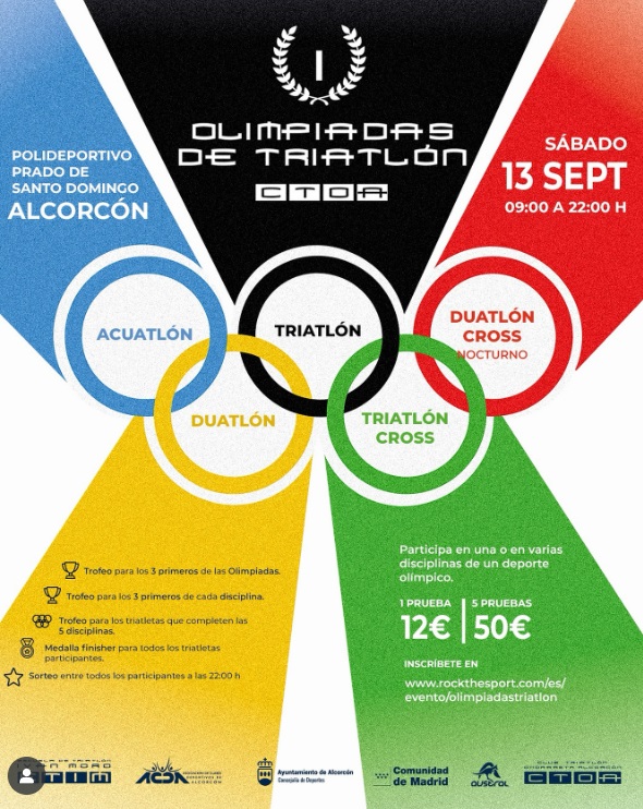 Las I Olimpiadas de Triatlón llegan a Alcorcón y te contamos cómo inscribirte