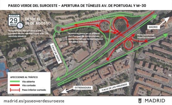 Buenas noticias para los vecinos de Alcorcón con la apertura del túnel de la M-30 este viernes