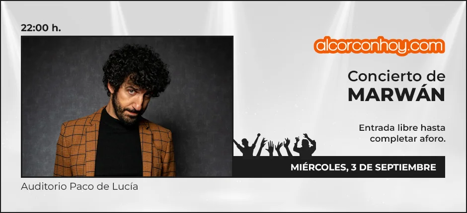 Entradas gratis para disfrutar del concierto de Marwán este miércoles en las Fiestas de Alcorcón
