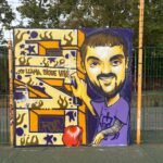 Alcorcón recuerda a Jesús Santos con un emotivo mural en el Parque de la Paz