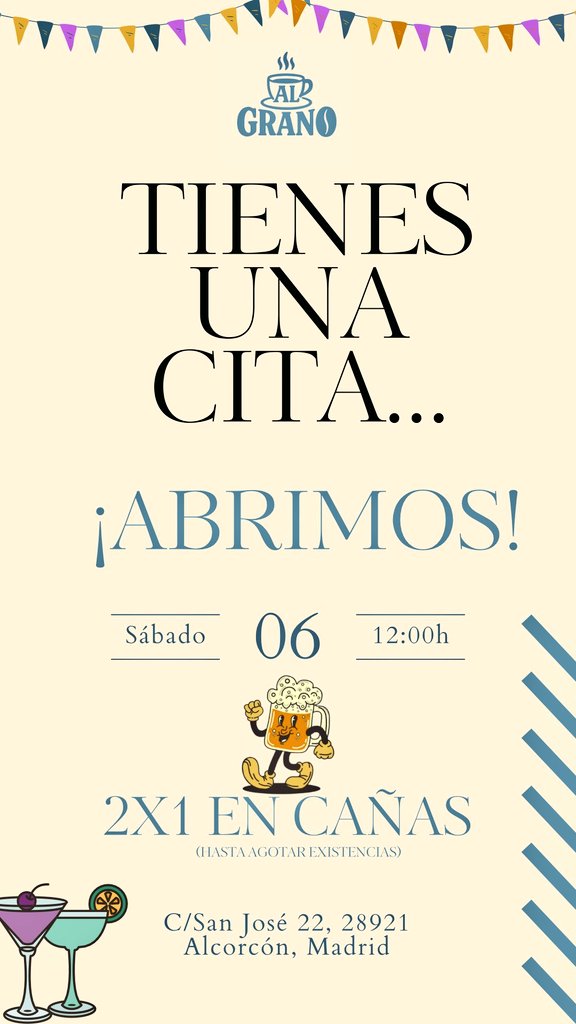 Al Grano celebra su apertura en Alcorcón donde siempre estuvo Bar Mayesi