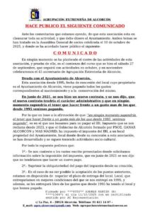 La Agrupación Extremeña de Alcorcón desmiente su cierre y aclara su situación con el Ayuntamiento