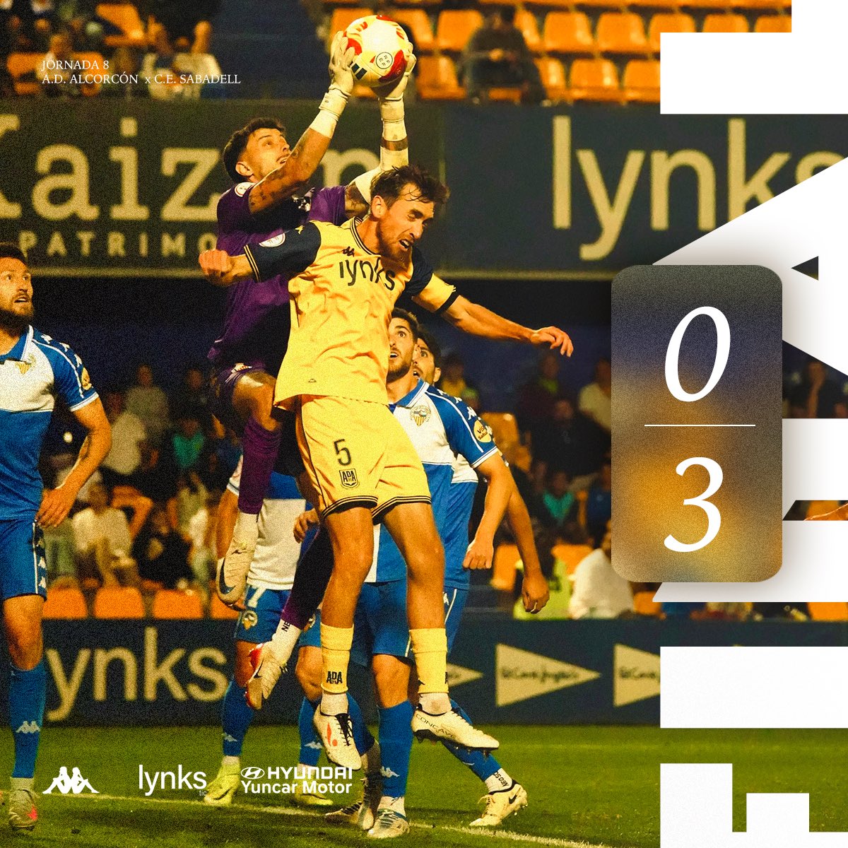 Alcorcón 0-3 C.E. Sabadell | Dura derrota en Santo Domingo ante el nuevo líder