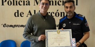 Ángel Almendro, policía de Alcorcón, premiado por su labor en la DANA
