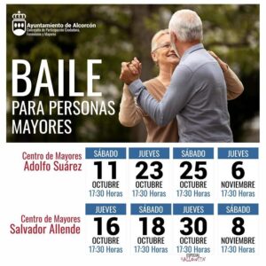 Vuelven los bailes para mayores a los centros de Alcorcón