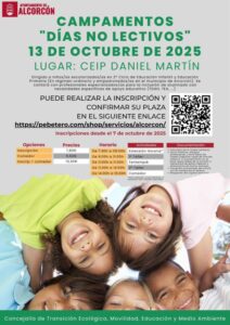 ¿Sin cole el 13 de octubre? Alcorcón tiene la solución para las familias