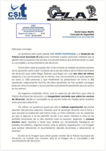 Opositores critican duramente el examen de Policía en Alcorcón y el Ayuntamiento se defiende