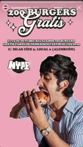 Hype Burger regala 200 hamburguesas gratis este miércoles en Alcorcón