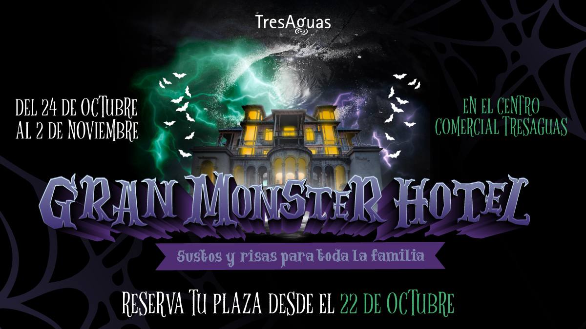 El “Gran Monster Hotel” de Alcorcón abre sus puertas este Halloween en TresAguas