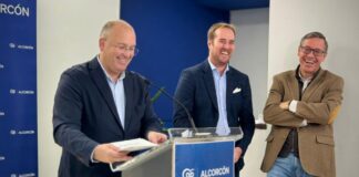 Miguel Tellado y Alfonso Serrano del PP en Alcorcón