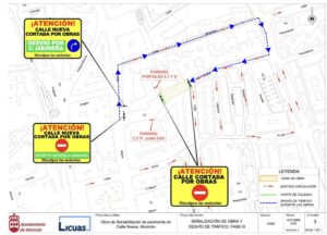 Corte total y desvíos en la calle Nueva de Alcorcón: estas son las fases de las obras