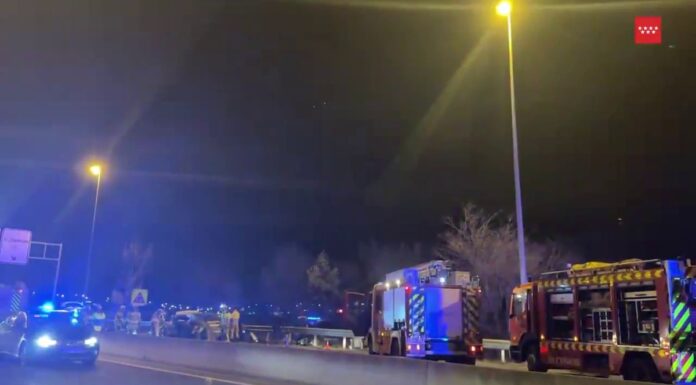 Accidente de tráfico grave con seis personas atendidas en la M-506 sentido Alcorcón Accidente de tráfico grave con seis personas atendidas en la M-506 sentido Alcorcón