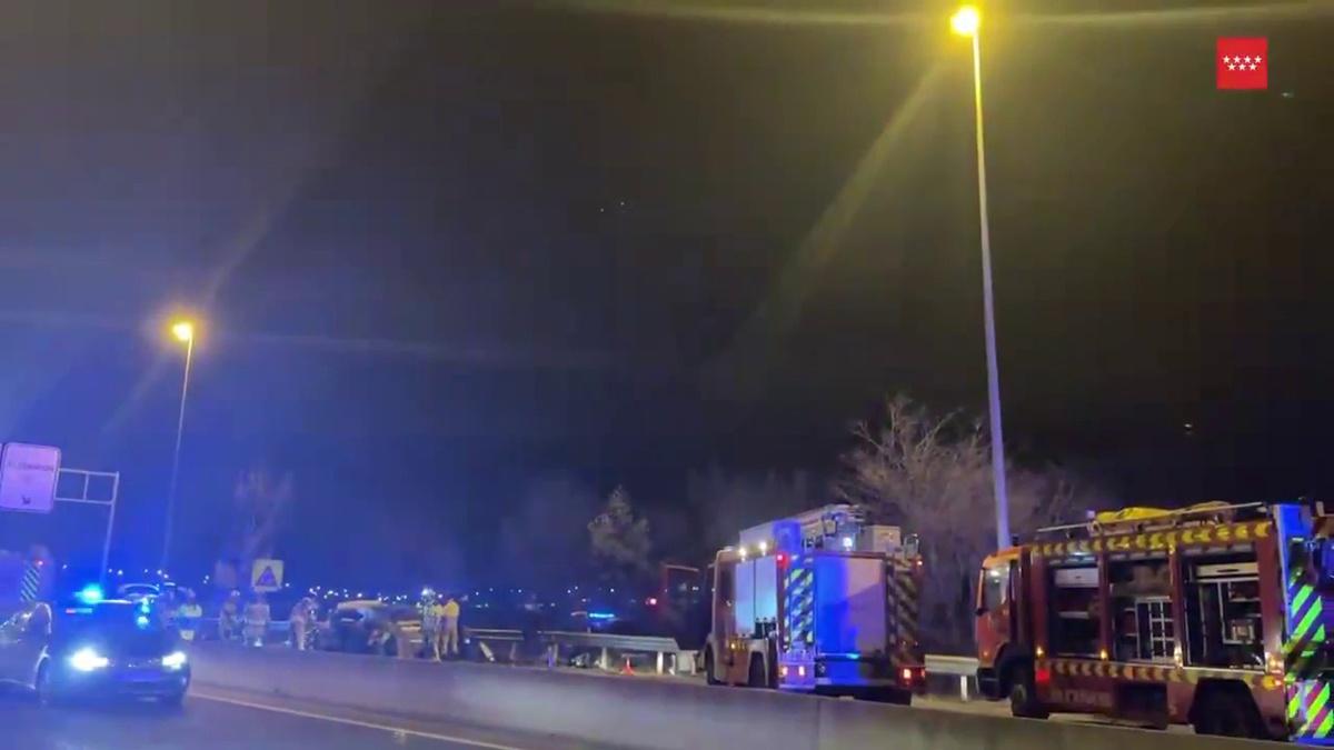 Accidente de tráfico grave con seis personas atendidas en la M-506 sentido Alcorcón