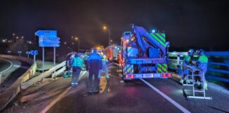 Susto en la M-501: tres personas atrapadas tras un accidente en Alcorcón