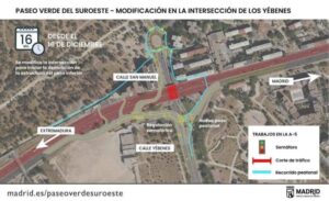 Las obras de la A-5 suman un nuevo corte que complicará los accesos a Madrid desde Alcorcón