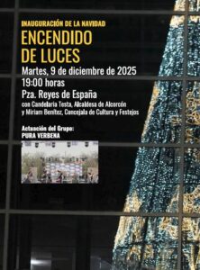 Encendido de luces en Alcorcón: fecha definitiva y sorpresa musical para inaugurar la Navidad