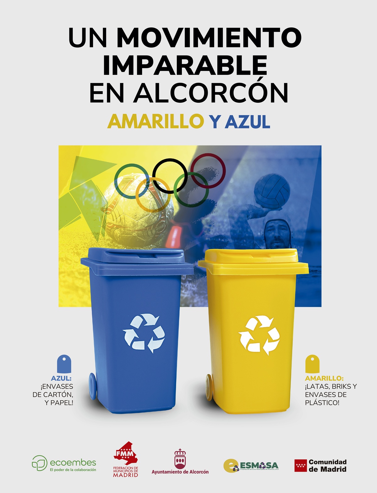 Alcorcón se suma a la campaña ‘Movimiento imparable’ de Ecoembes con el reciclaje y el deporte