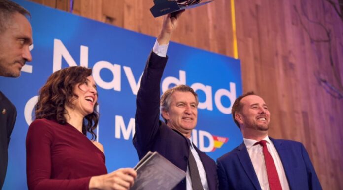 Alcorcón acoge la Cena de Navidad del PP de Madrid con Feijóo, Ayuso y más de mil asistentes