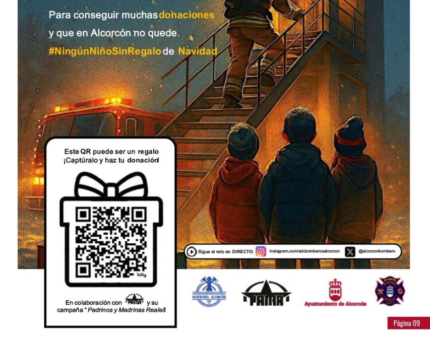 La Guardia Solidaria de los Bomberos de Alcorcón que no dejará a ningún niño sin regalo de Navidad