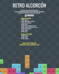 Retro Alcorcón: así será la gran fiesta gratuita de videojuegos clásicos con torneos y cosplay