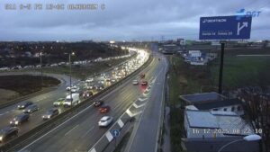Un accidente grave colapsa la A-5 y provoca hasta 14 kilómetros de atasco en Alcorcón y Móstoles