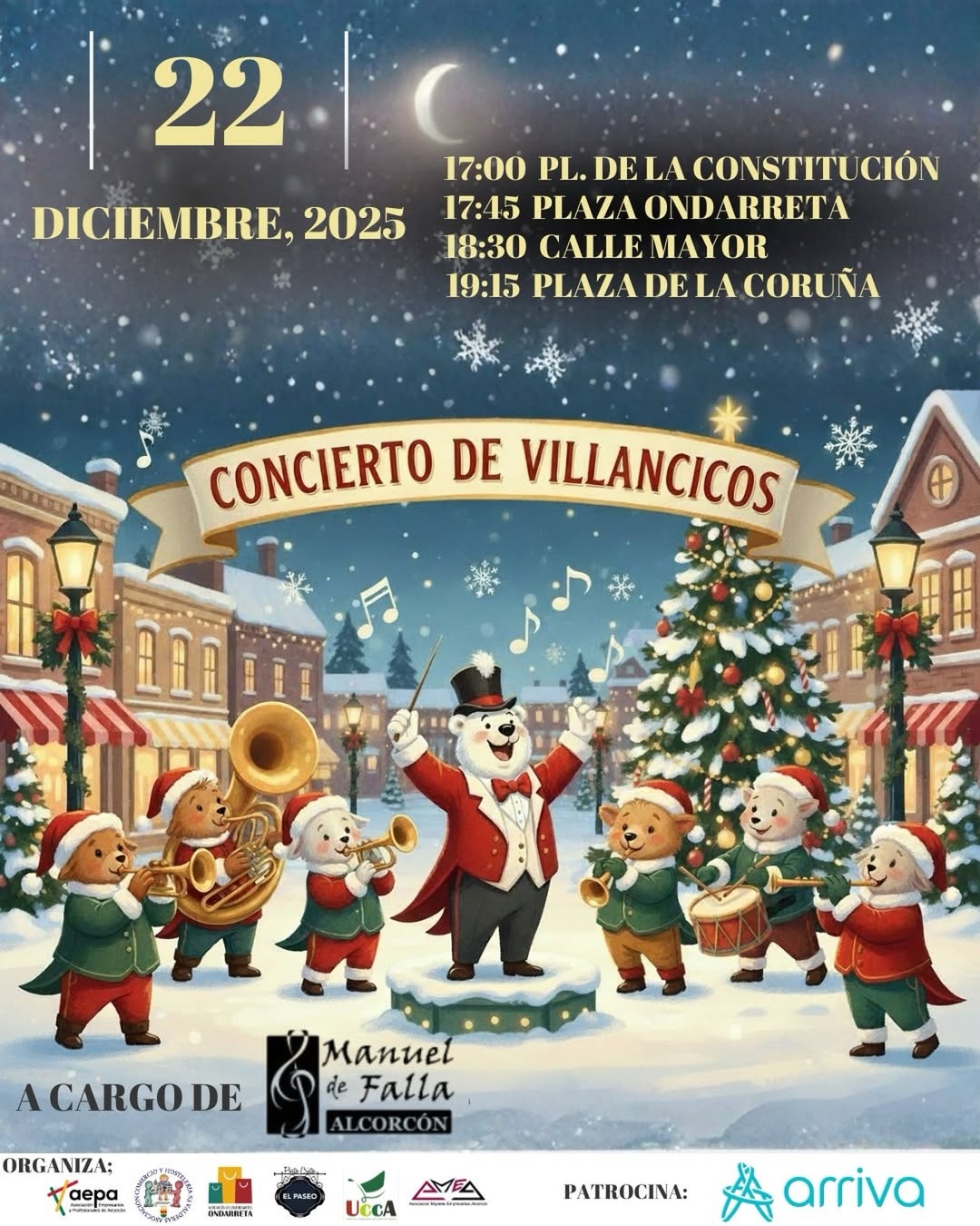 Los villancicos serán protagonistas esta Navidad en Alcorcón gracias a un espectacular concierto
